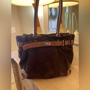 New w/o tags Gun Tote’n Mamas concealed carry brown Swede purse